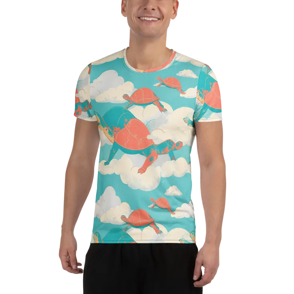 Cloudshell Migration on Men's Athletic T-Shirt — Front
