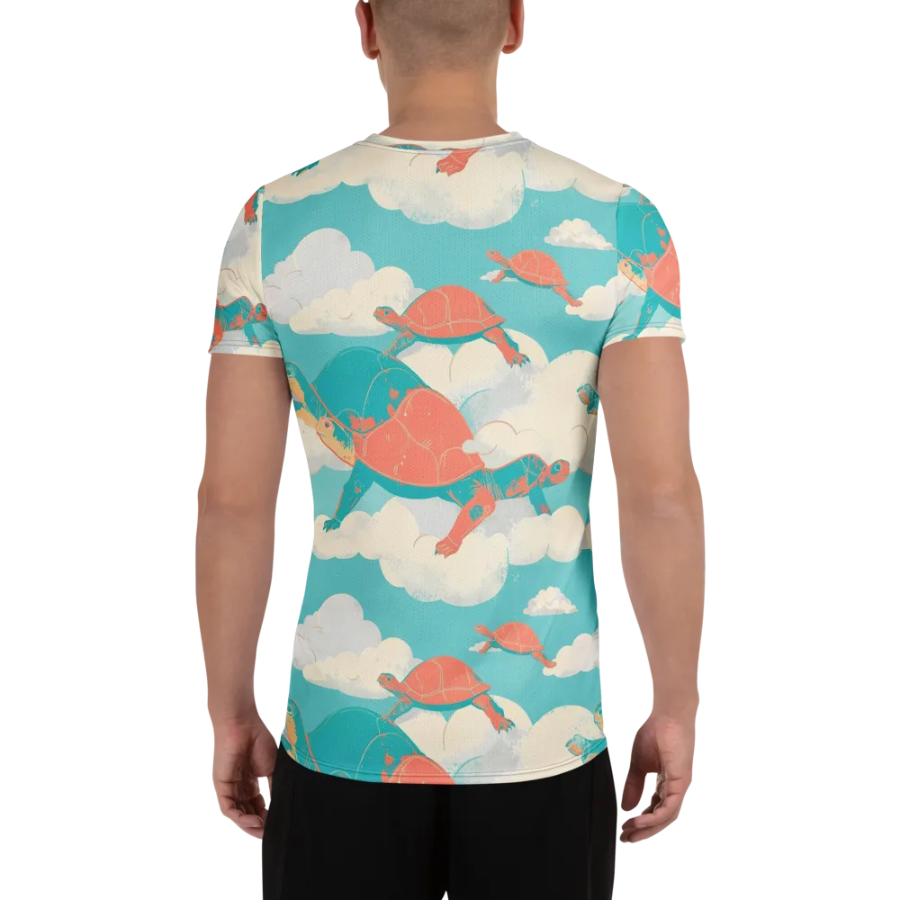 Cloudshell Migration on Men's Athletic T-Shirt — Back