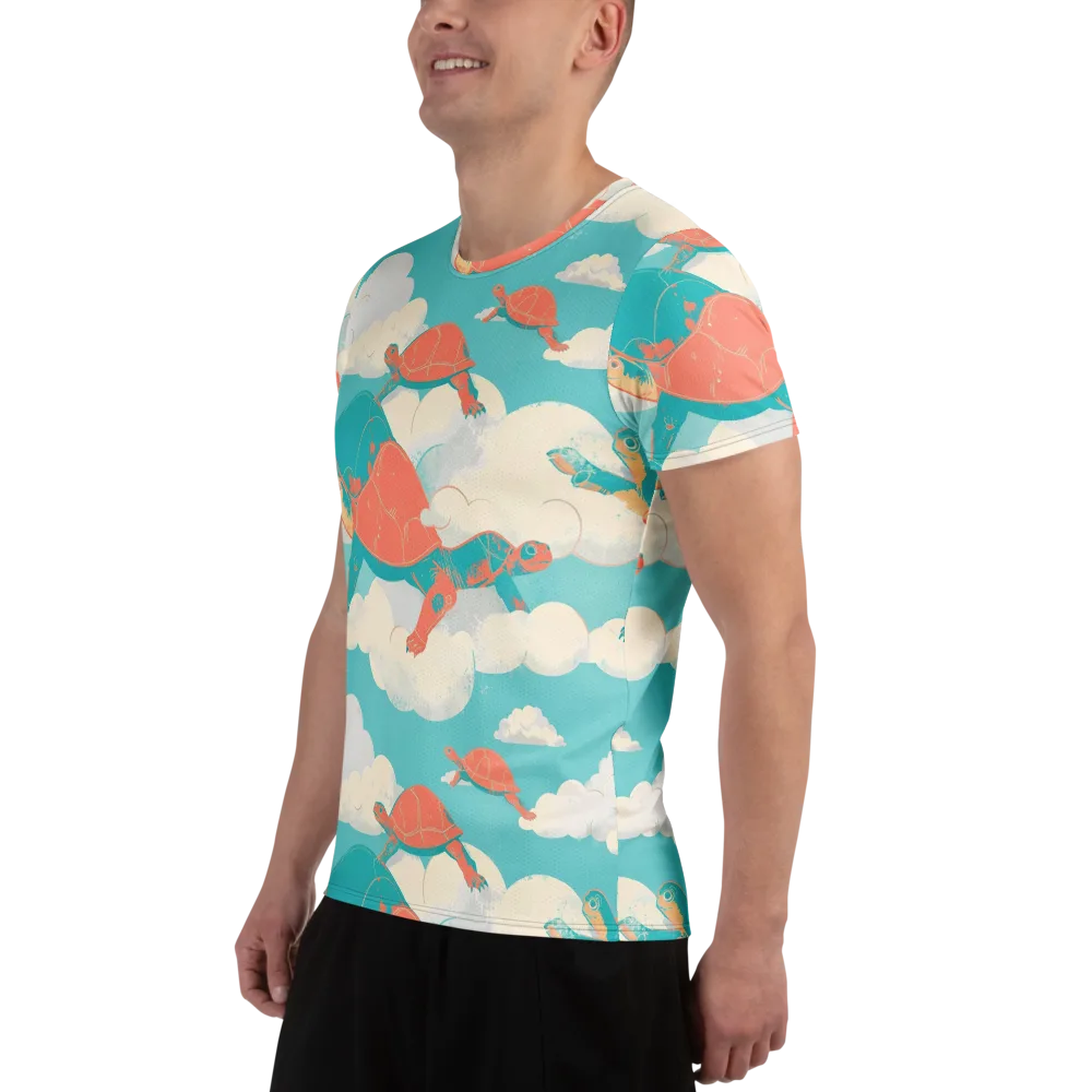 Cloudshell Migration on Men's Athletic T-Shirt — Left