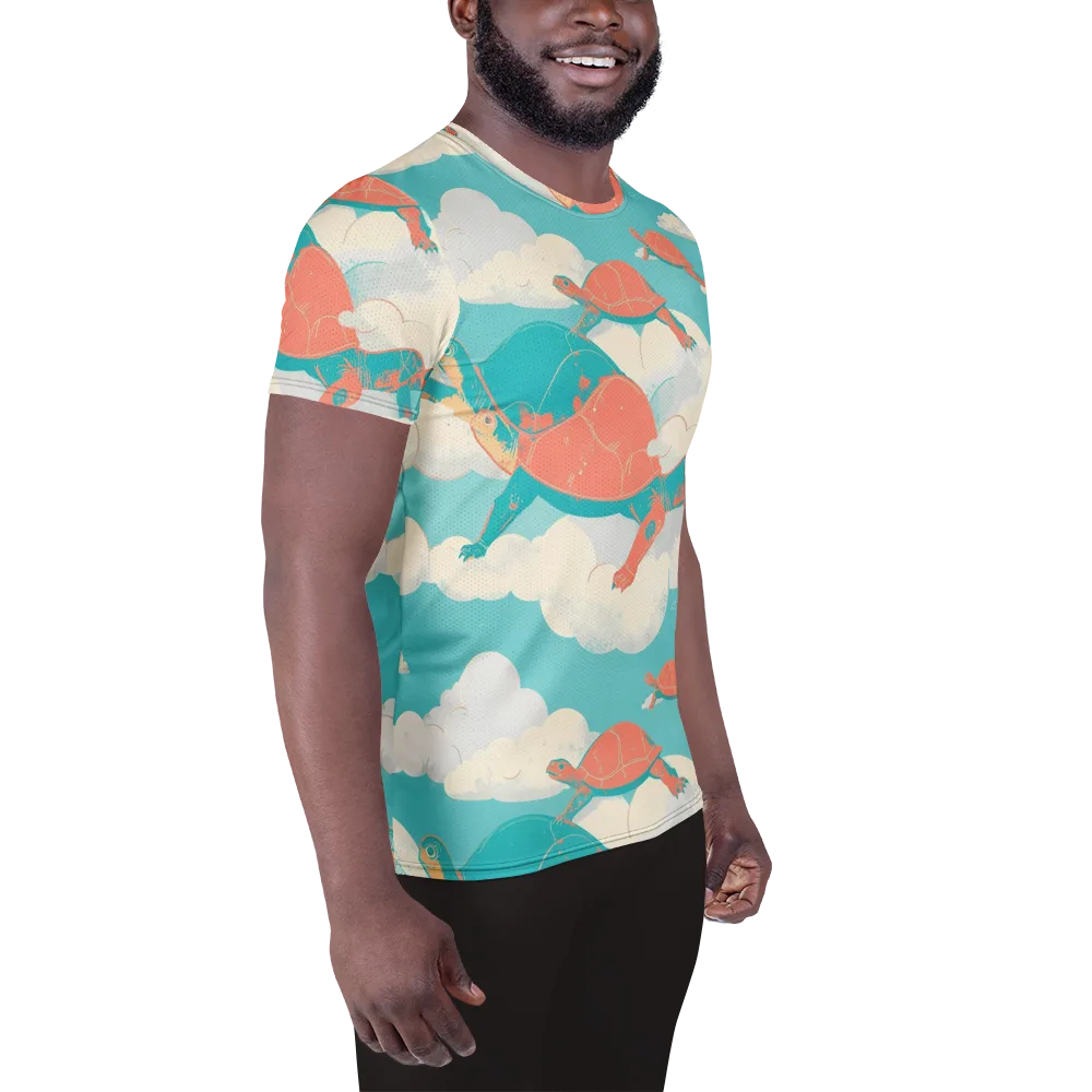 Cloudshell Migration on Men's Athletic T-Shirt — Right