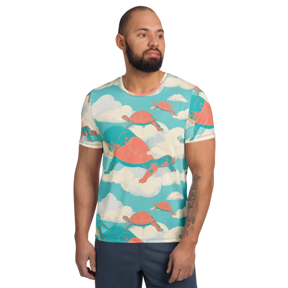 Cloudshell Migration on Men's Athletic T-Shirt — Front