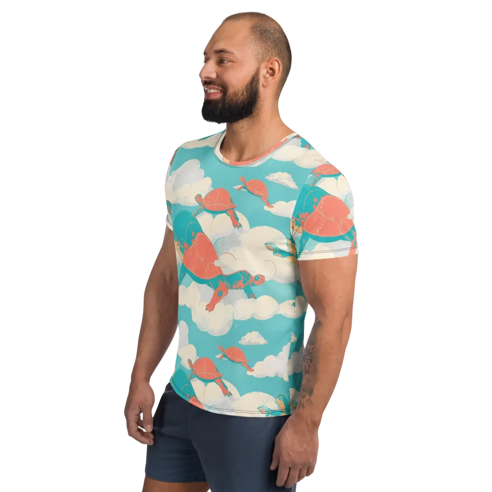 Cloudshell Migration on Men's Athletic T-Shirt — Left