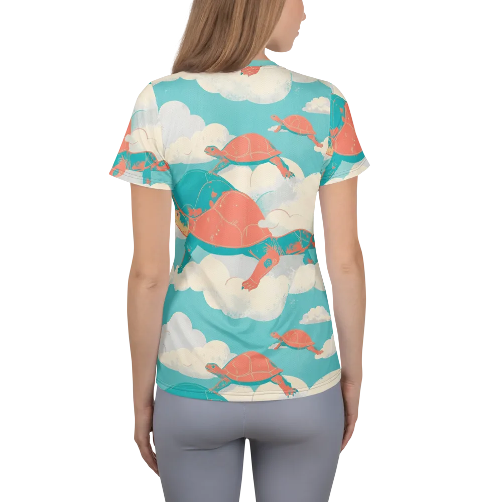 Cloudshell Migration on Women's Athletic T-Shirt — Back