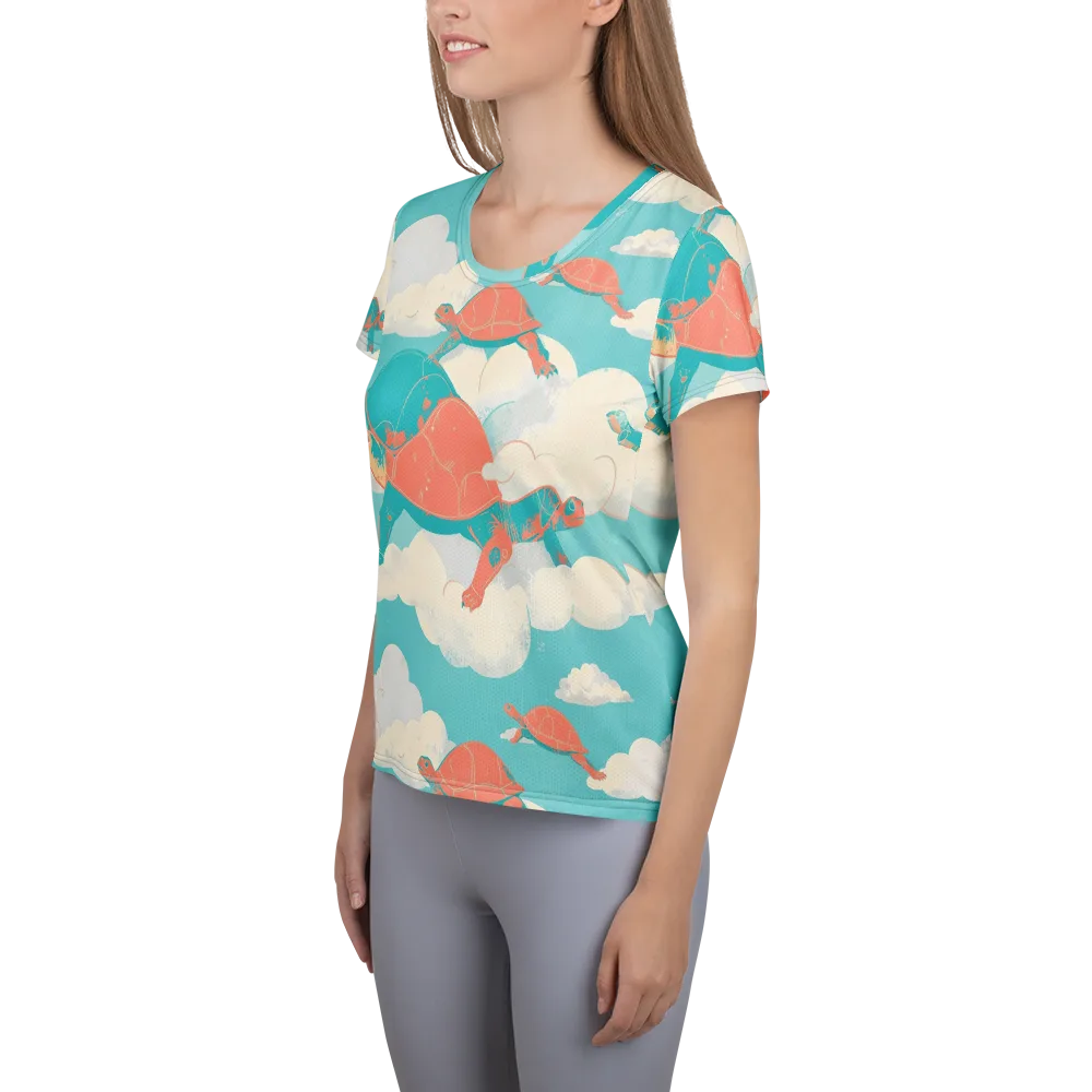 Cloudshell Migration on Women's Athletic T-Shirt — Left