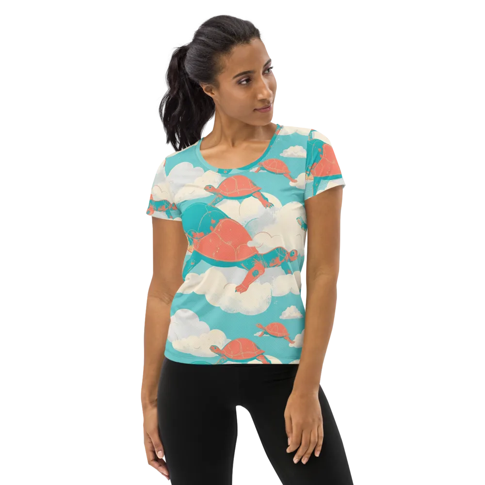 Cloudshell Migration on Women's Athletic T-Shirt — Front