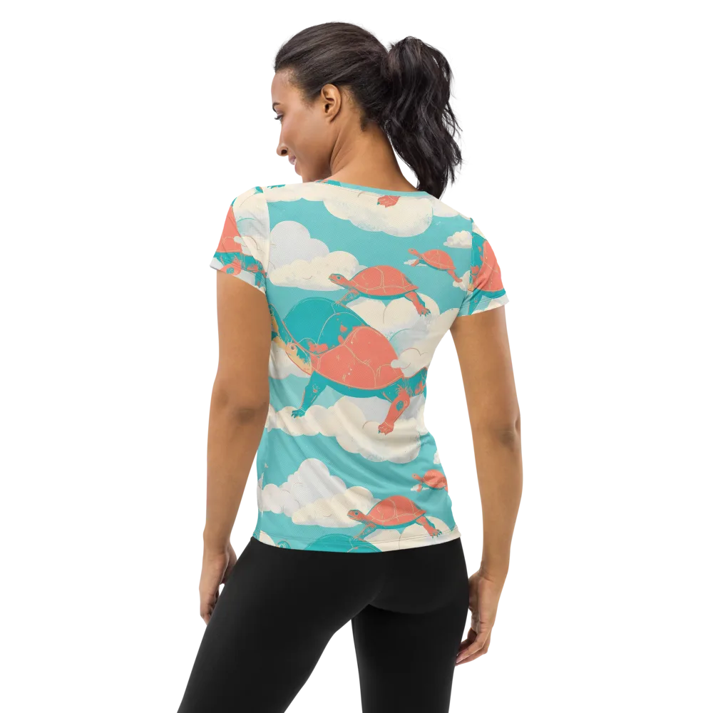Cloudshell Migration on Women's Athletic T-Shirt — Back