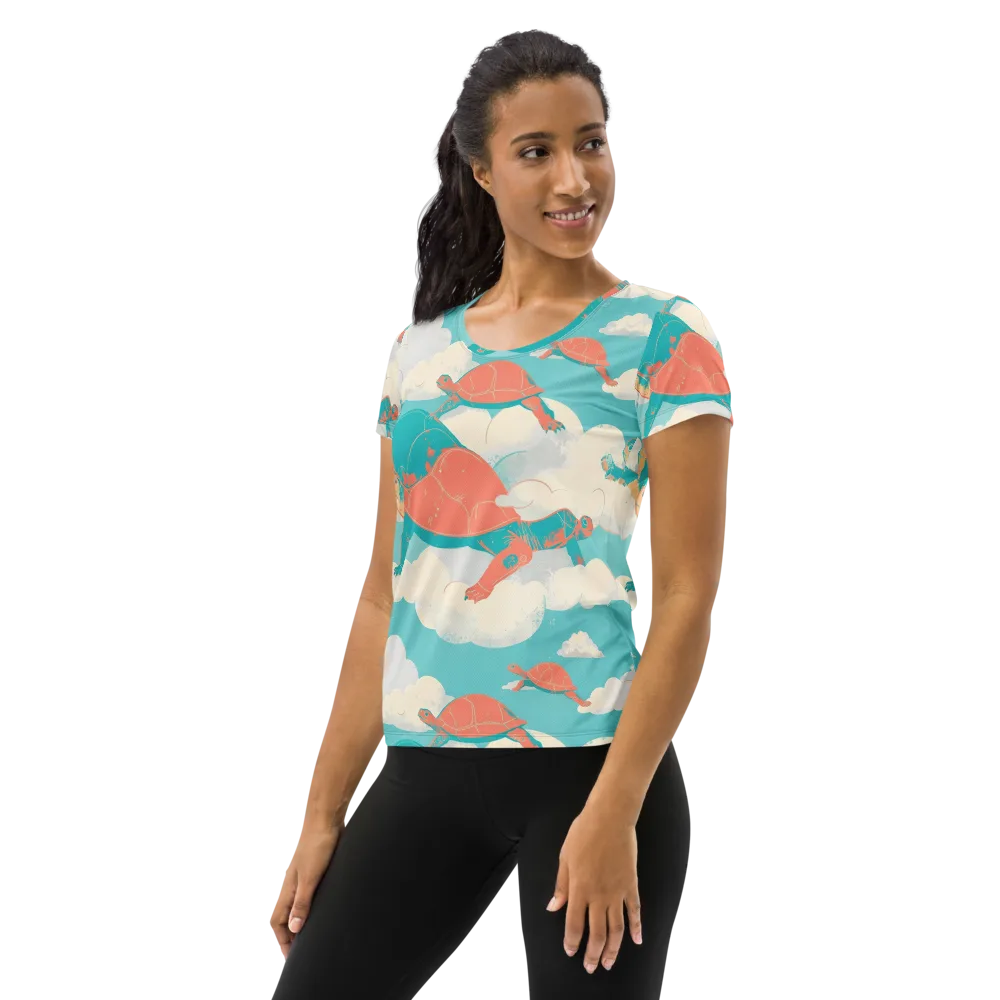 Cloudshell Migration on Women's Athletic T-Shirt — Left