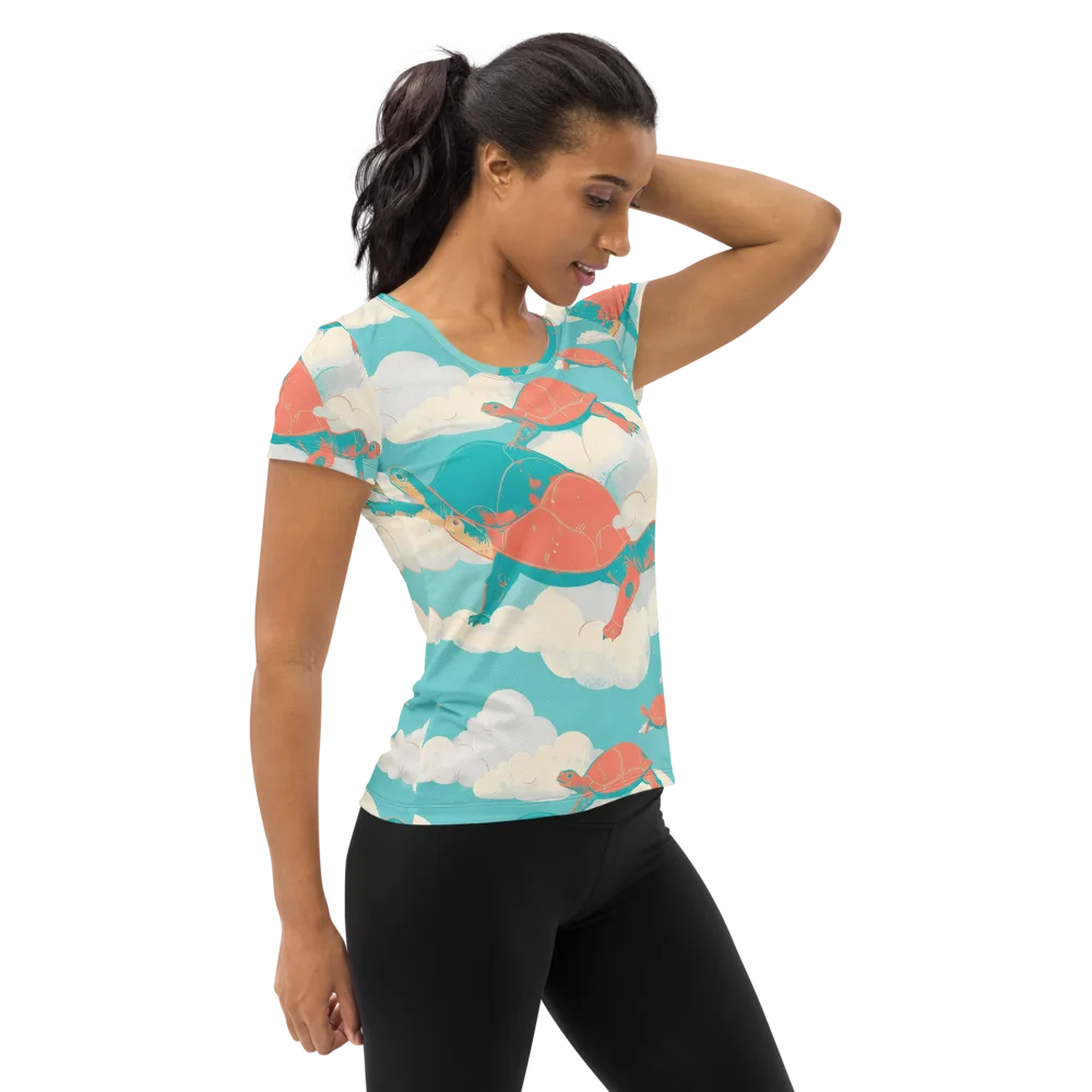 Cloudshell Migration on Women's Athletic T-Shirt — Right
