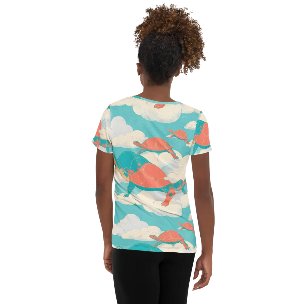 Cloudshell Migration on Women's Athletic T-Shirt — Back