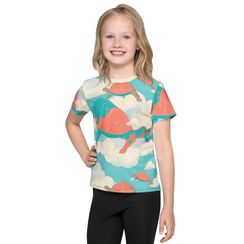 Cloudshell Migration on Kids Crew Neck T-Shirt — Front