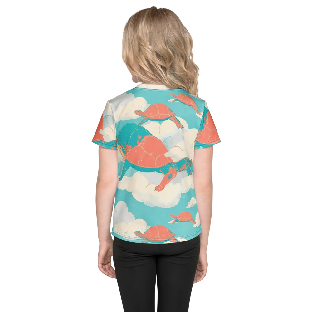 Cloudshell Migration on Kids Crew Neck T-Shirt — Back