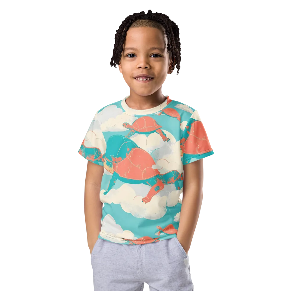 Cloudshell Migration on Kids Crew Neck T-Shirt — Front