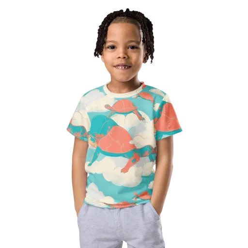 Cloudshell Migration on a Kids Crew Neck T-Shirt