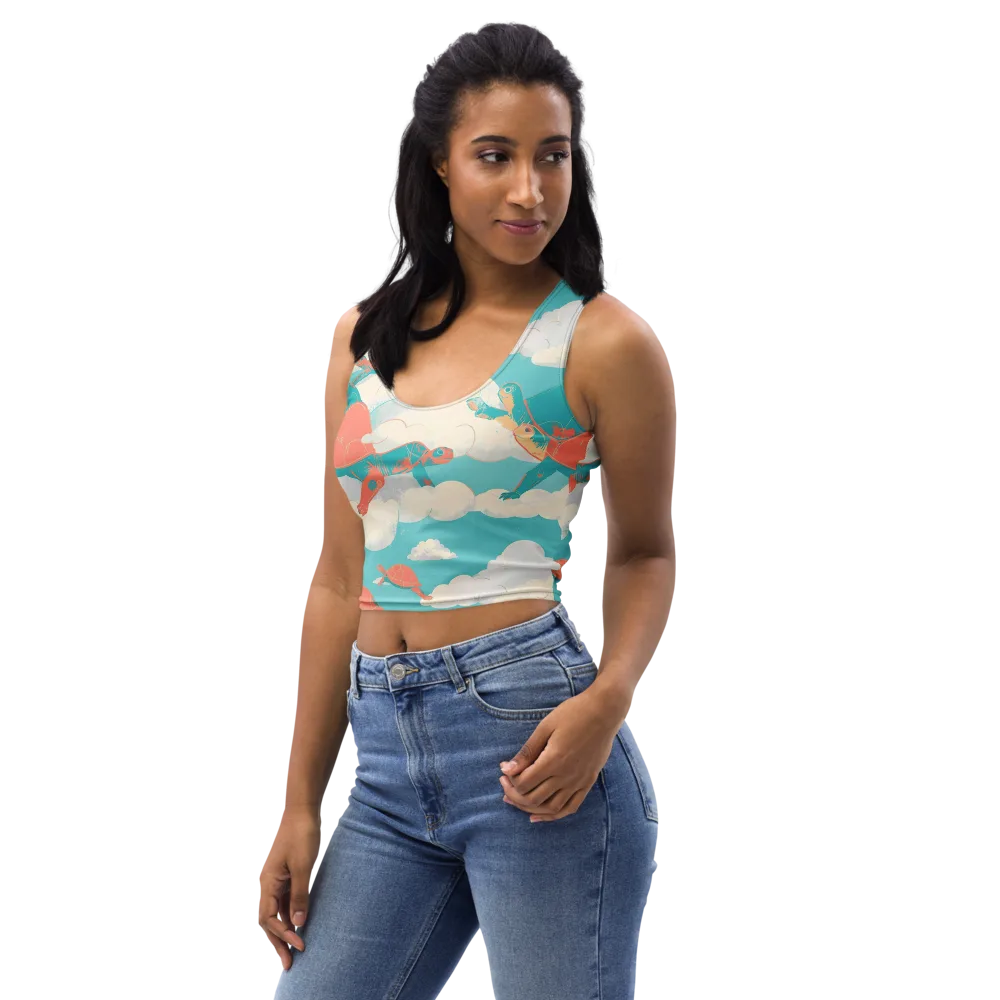Cloudshell Migration on Crop Top — Left Front