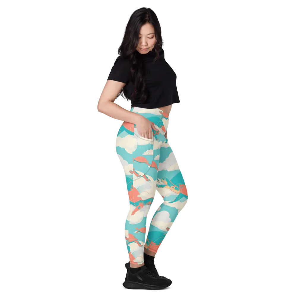 Cloudshell Migration on Leggings with Pockets — Right