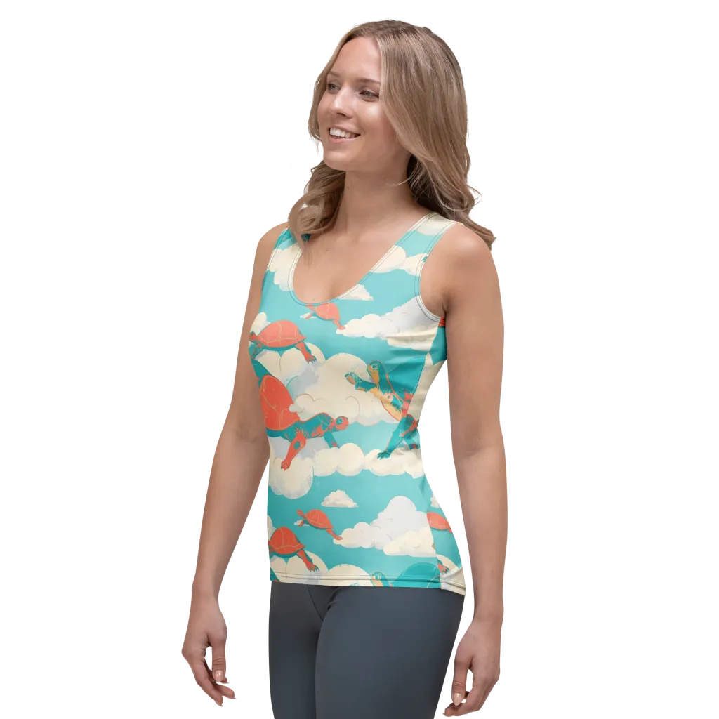 Cloudshell Migration on Women's Tank Top — Left Front
