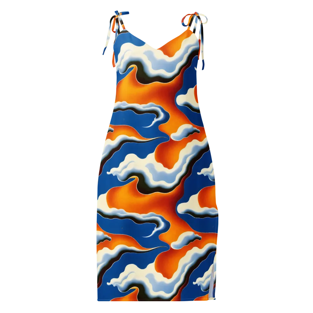 Cobalt Cloudbreak on Slip Dress — Front