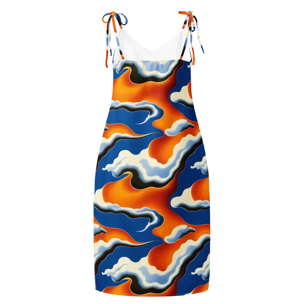 Cobalt Cloudbreak on Slip Dress — Back
