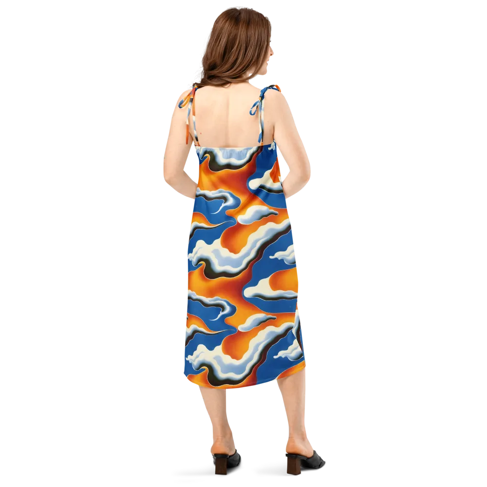 Cobalt Cloudbreak on Slip Dress — Back