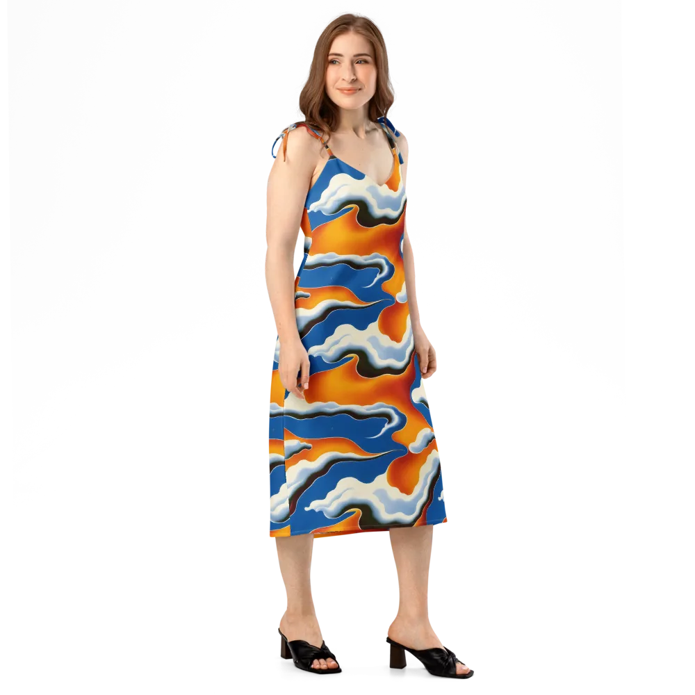 Cobalt Cloudbreak on Slip Dress — Right Front