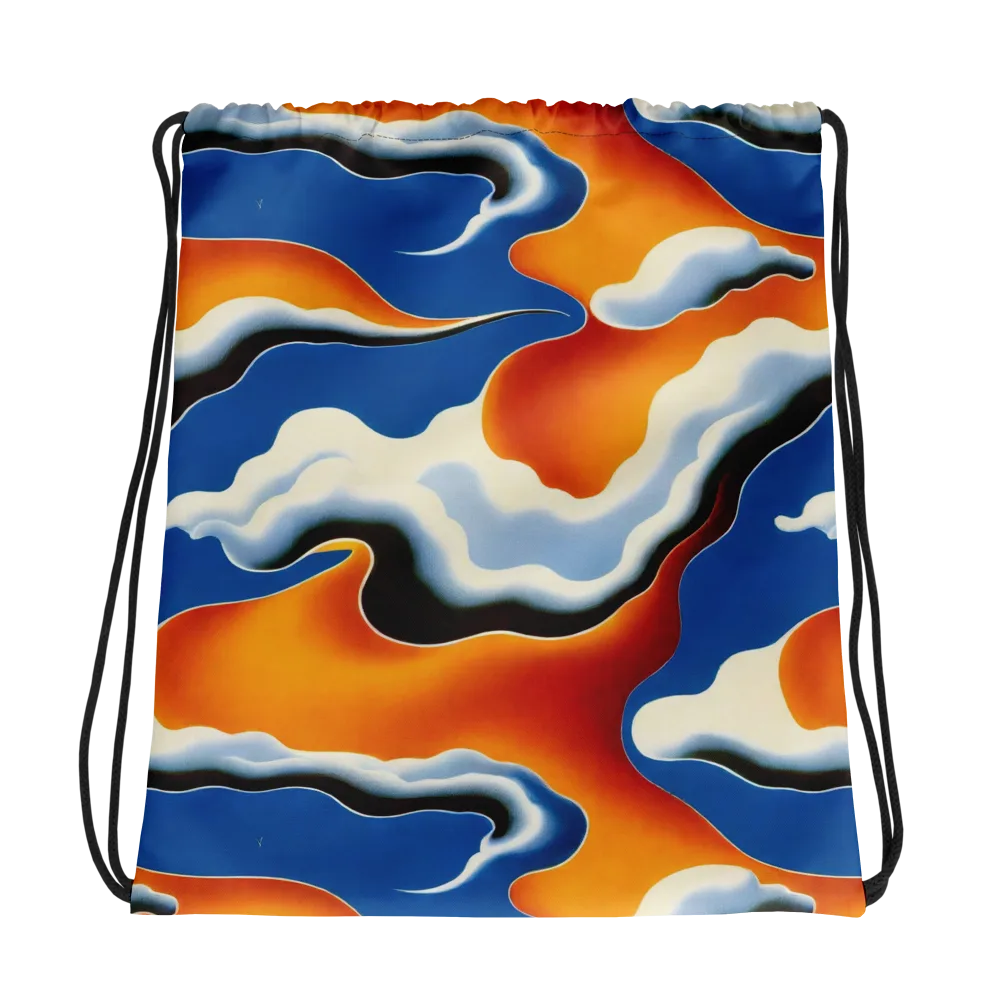 Cobalt Cloudbreak on Drawstring Bag — Photo