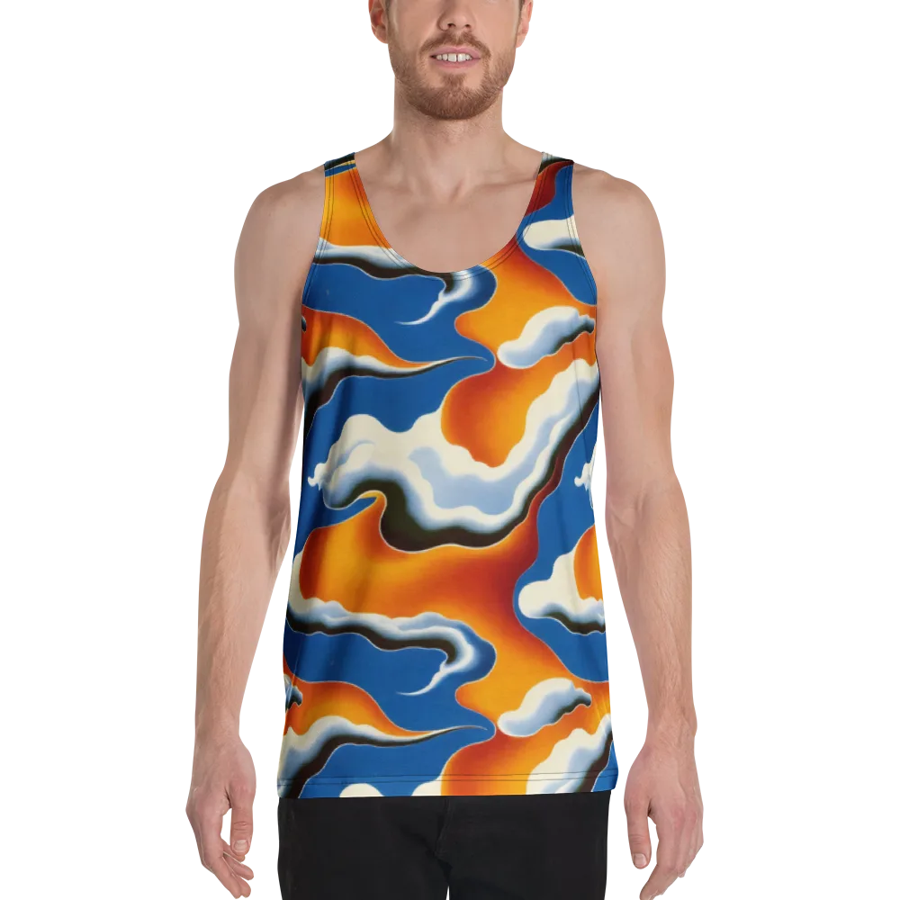 Cobalt Cloudbreak on Men's Tank Top — Front