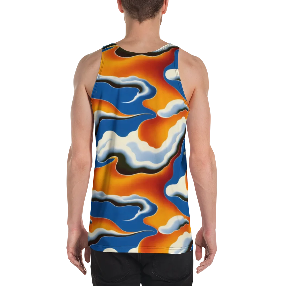 Cobalt Cloudbreak on Men's Tank Top — Back
