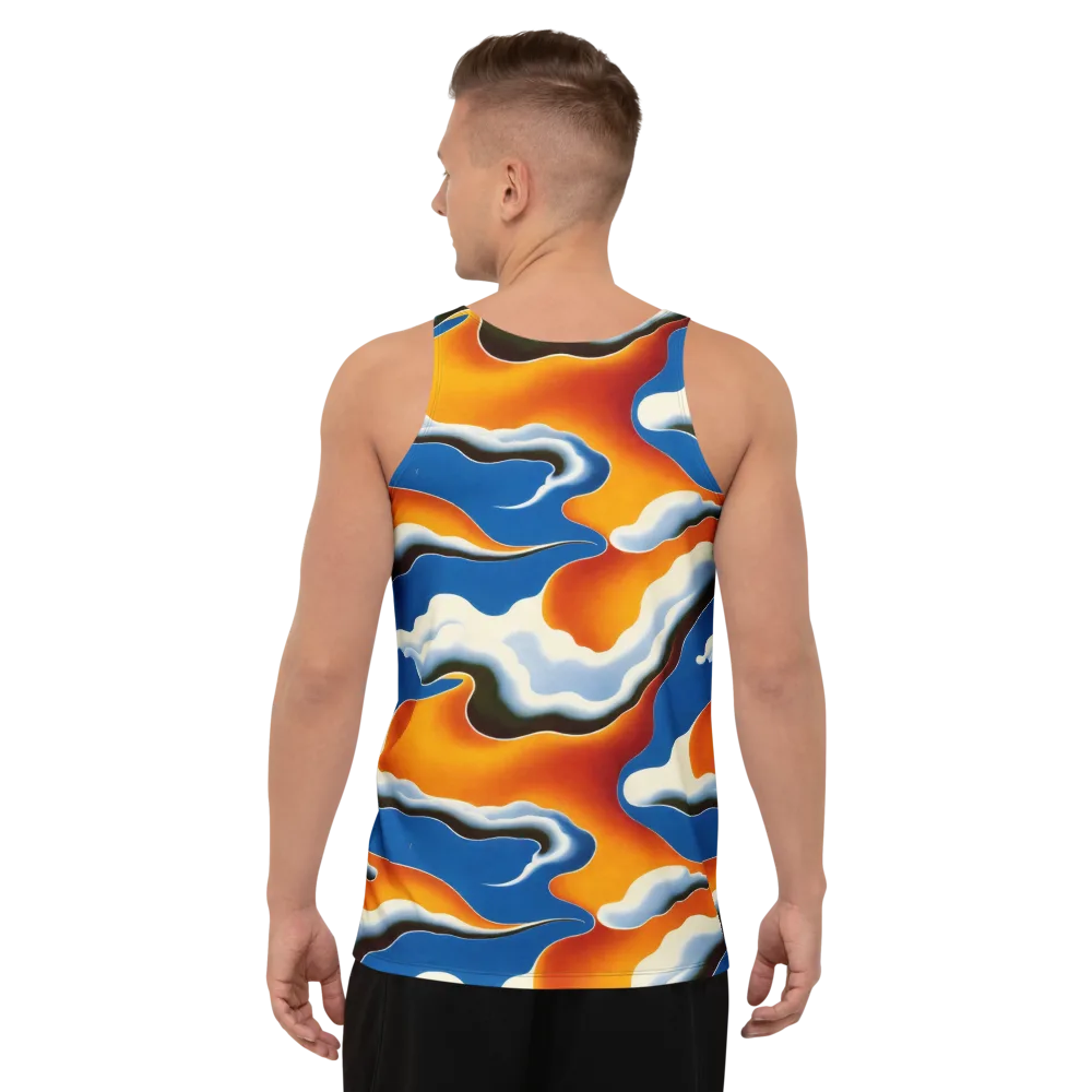 Cobalt Cloudbreak on Men's Tank Top — Back