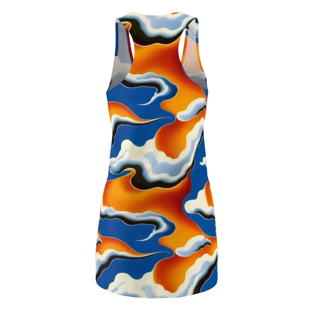 Cobalt Cloudbreak on Racerback Dress — Back