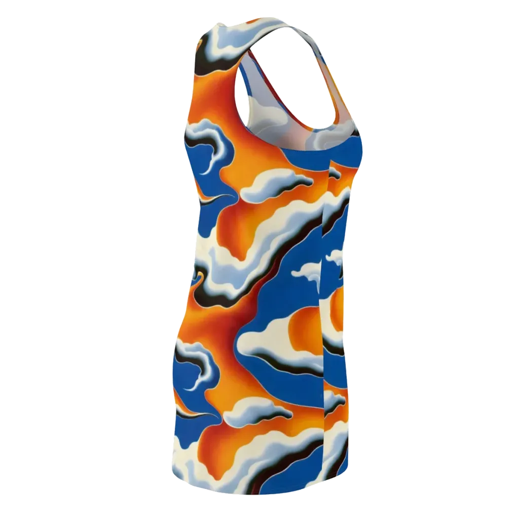 Cobalt Cloudbreak on Racerback Dress — Back Side