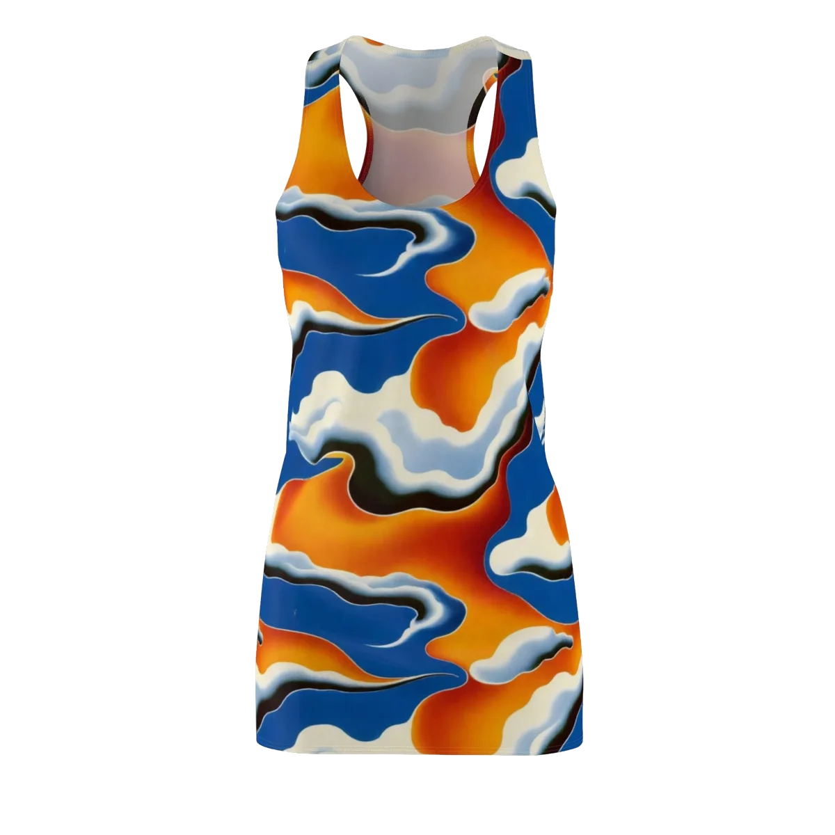 Cobalt Cloudbreak on Racerback Dress — Front