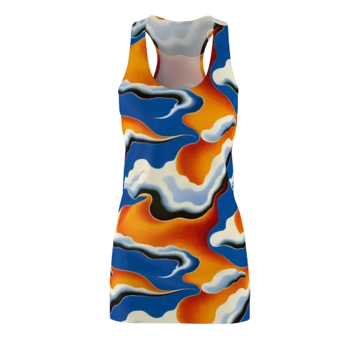 Cobalt Cloudbreak on a Racerback Dress
