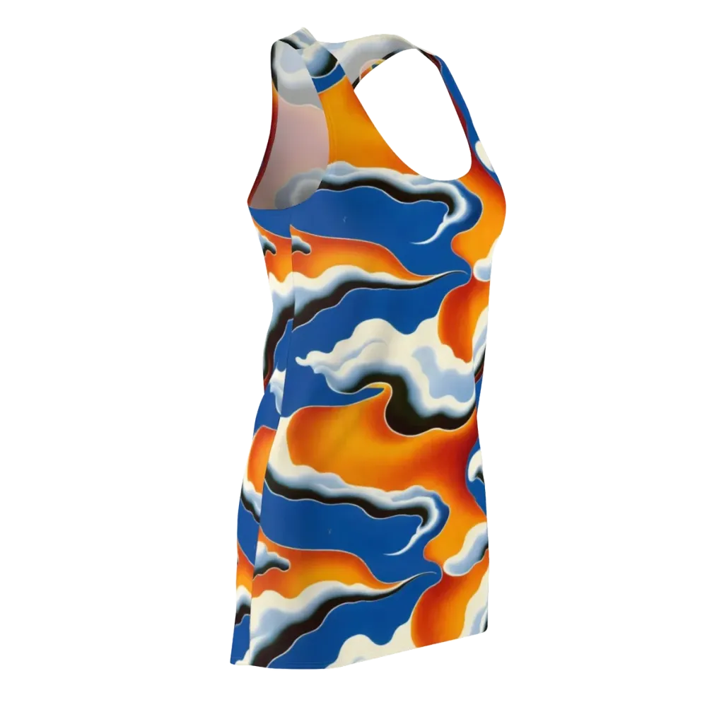 Cobalt Cloudbreak on Racerback Dress — Front Side