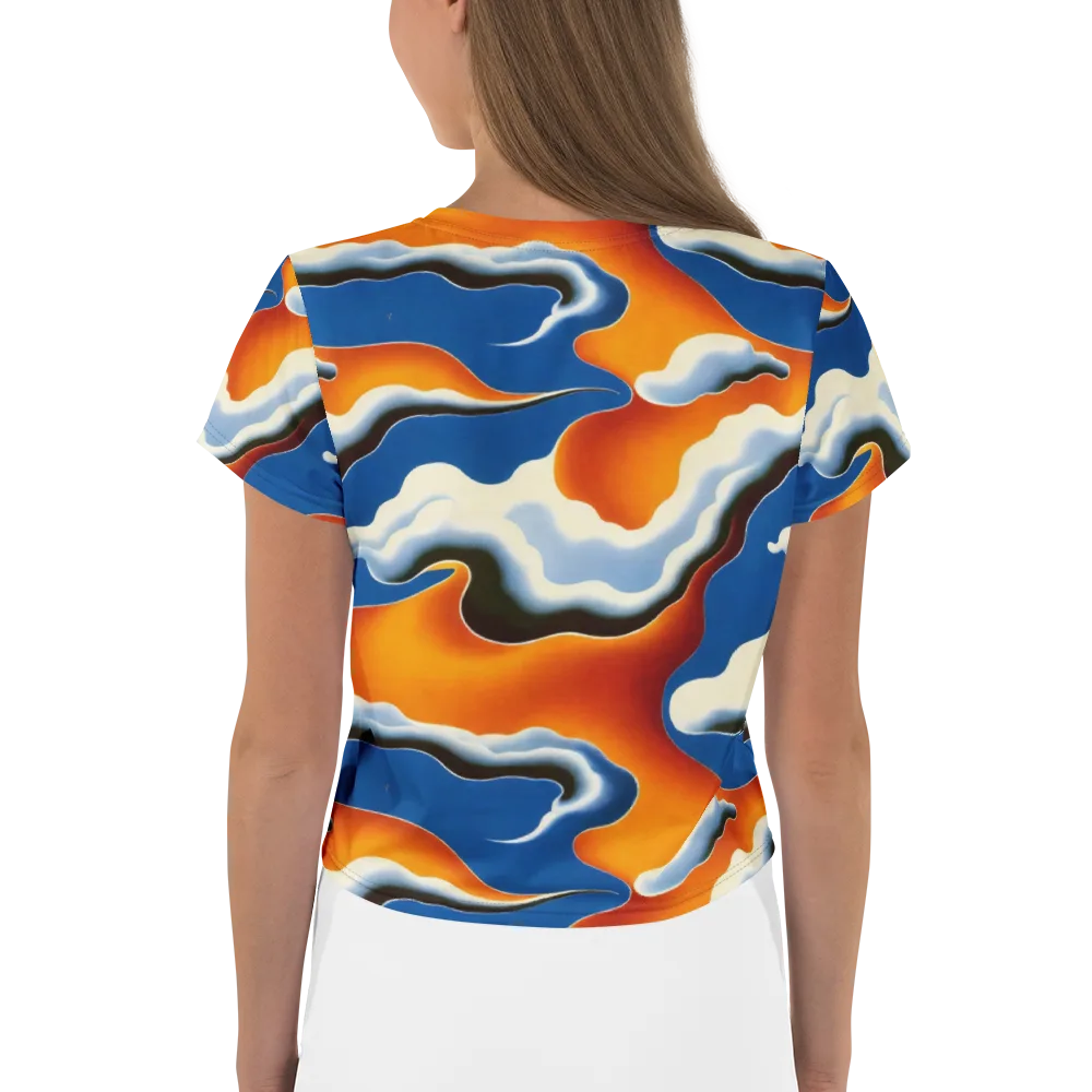 Cobalt Cloudbreak on Crop Tee — Back