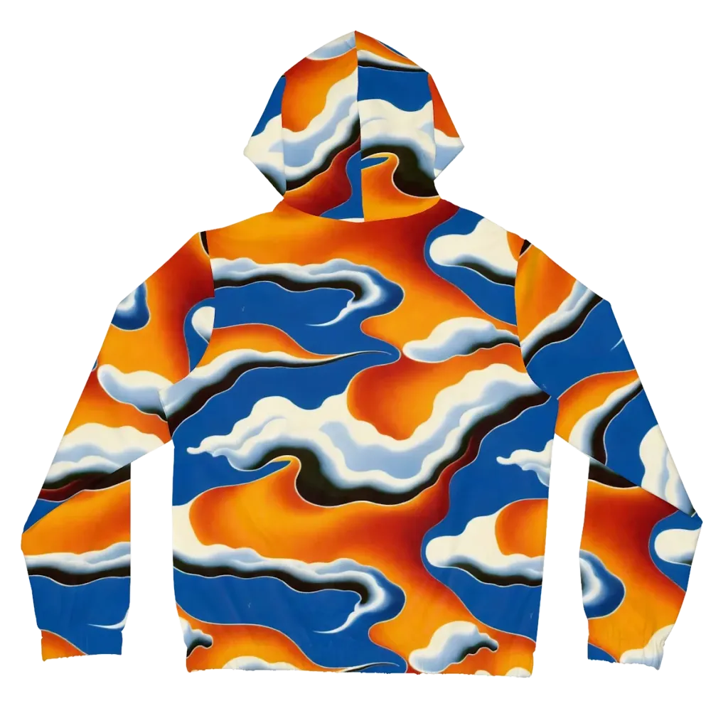 Cobalt Cloudbreak on Women's Full-Zip Hoodie — Back