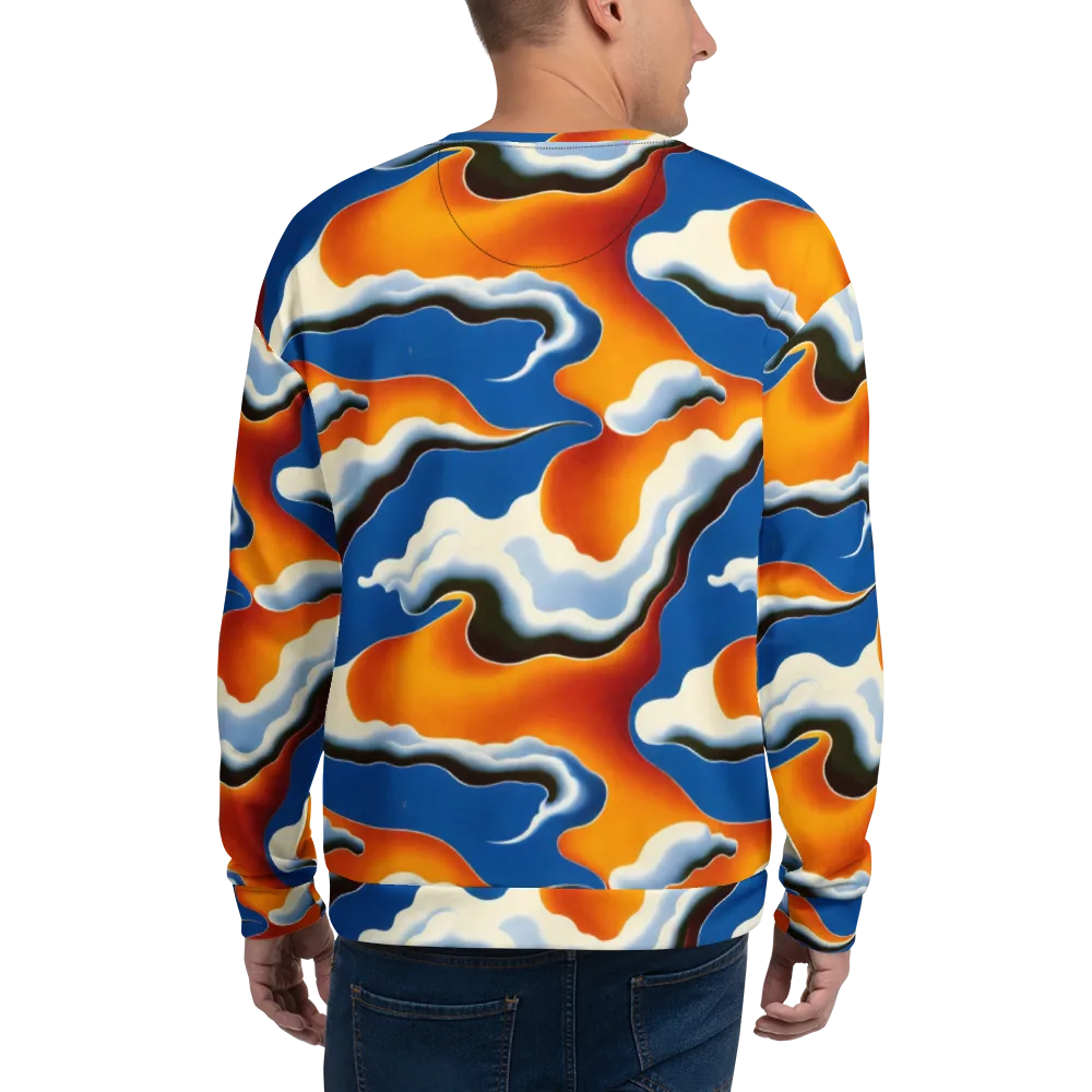 Cobalt Cloudbreak on Sweatshirt — Back