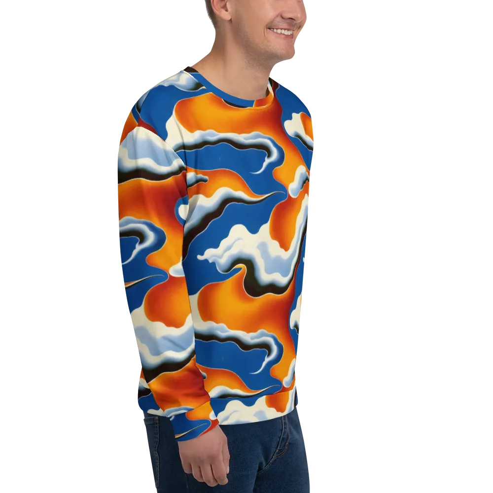 Cobalt Cloudbreak on Sweatshirt — Right Front