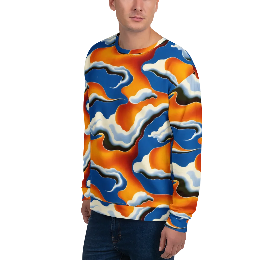 Cobalt Cloudbreak on Sweatshirt — Left Front