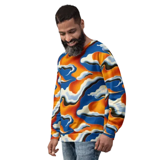 Cobalt Cloudbreak on a Sweatshirt