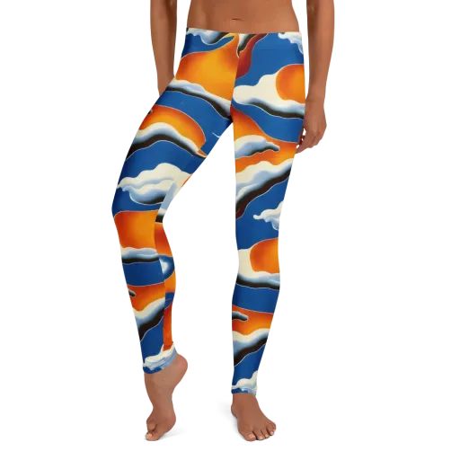 Cobalt Cloudbreak on a Leggings