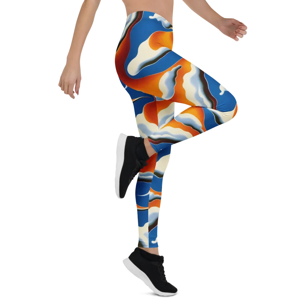 Cobalt Cloudbreak on Leggings — Right