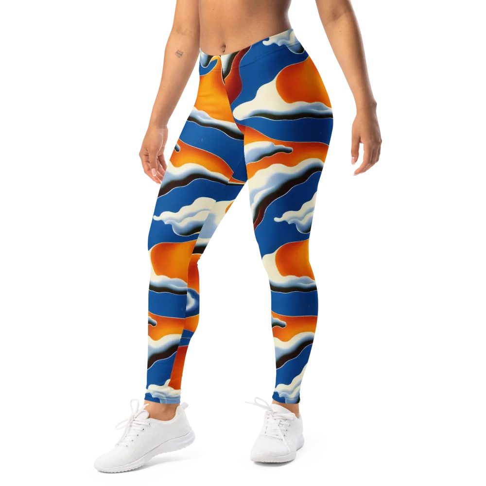 Cobalt Cloudbreak on Leggings — Left Front