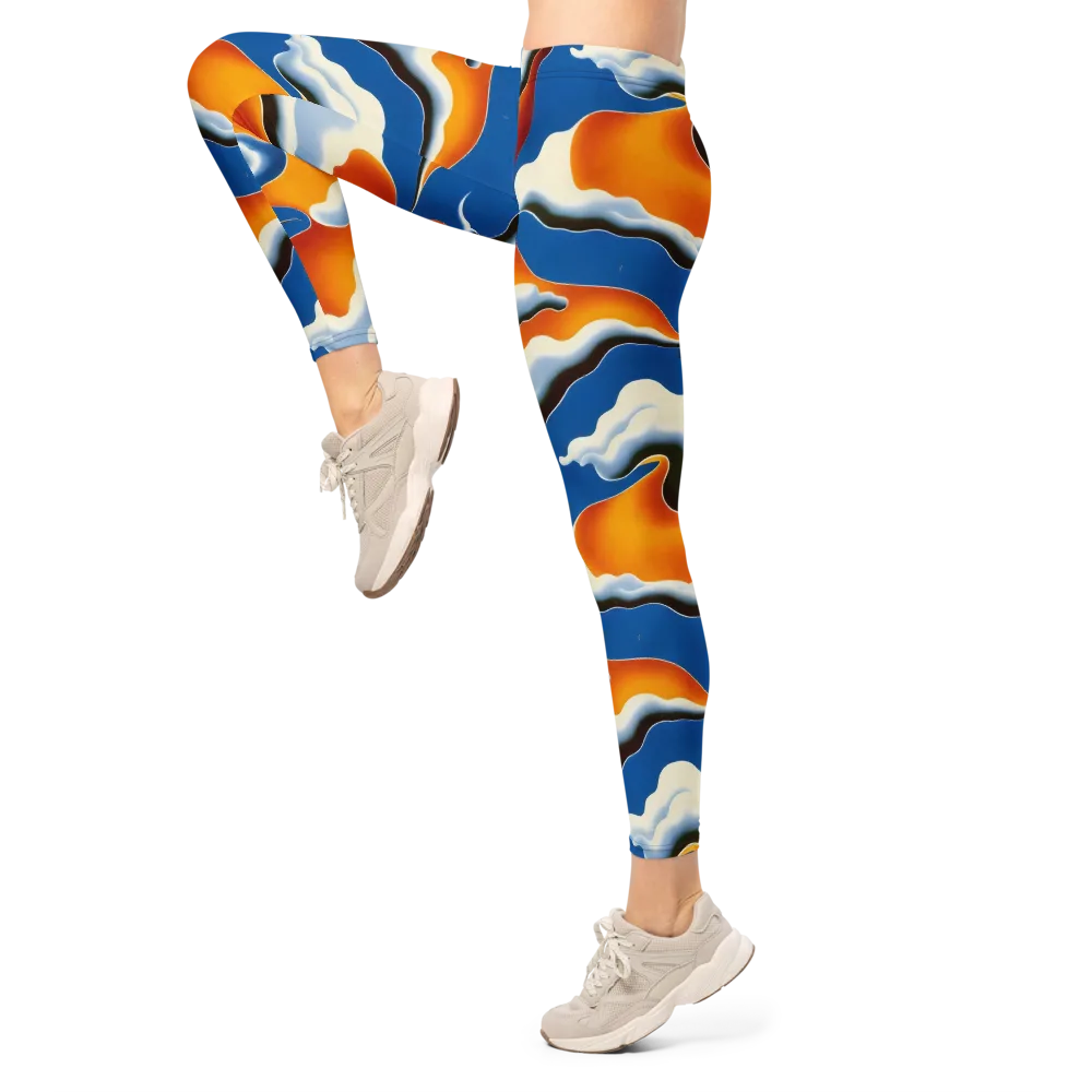 Cobalt Cloudbreak on Leggings — Left