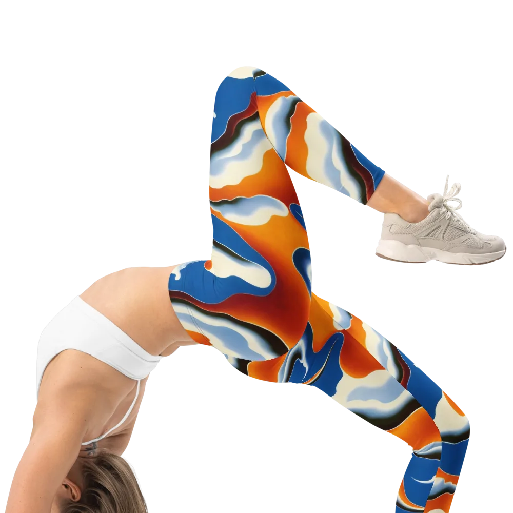 Cobalt Cloudbreak on Leggings — Right