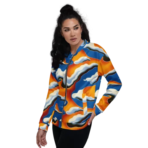 Cobalt Cloudbreak on a Bomber Jacket