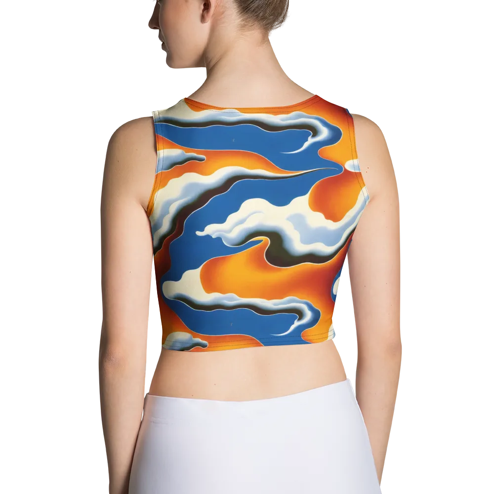 Cobalt Cloudbreak on Crop Top — Back