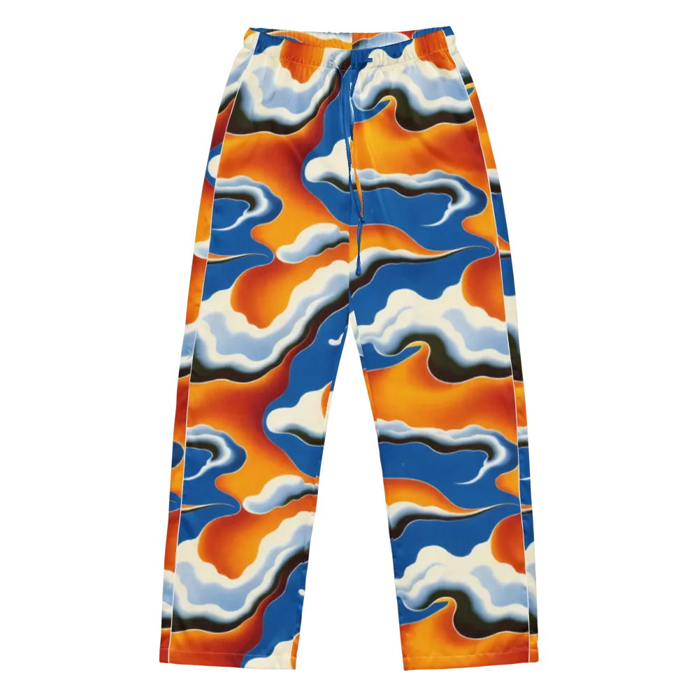Cobalt Cloudbreak on Women's Pajama Pants — Front