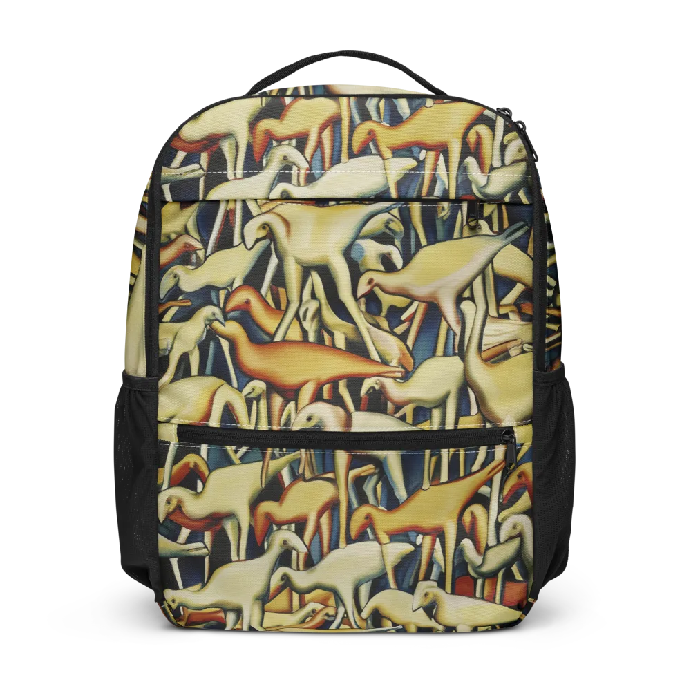 Jurassic Salon on Utility Backpack — Front