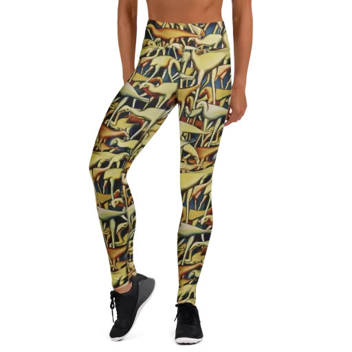 Jurassic Salon on a Yoga Leggings