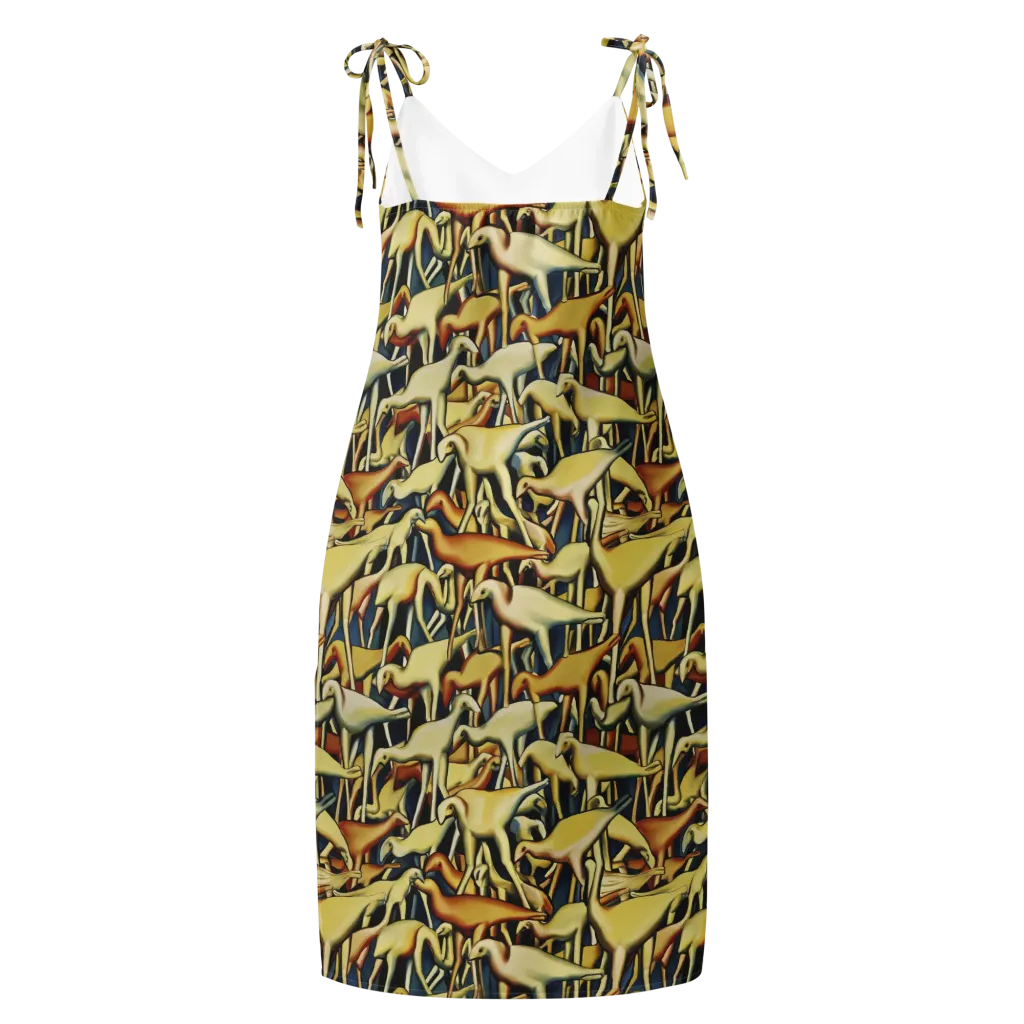 Jurassic Salon on Slip Dress — Back